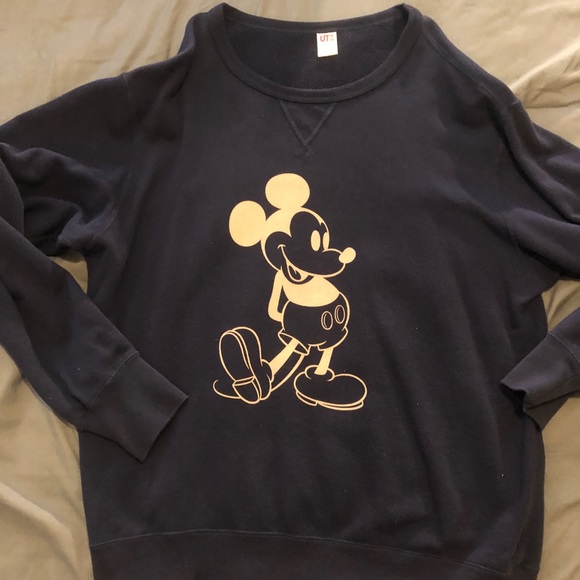 Navy Mickey Mouse Sweatshirt Extra Large - Picture 1 of 2